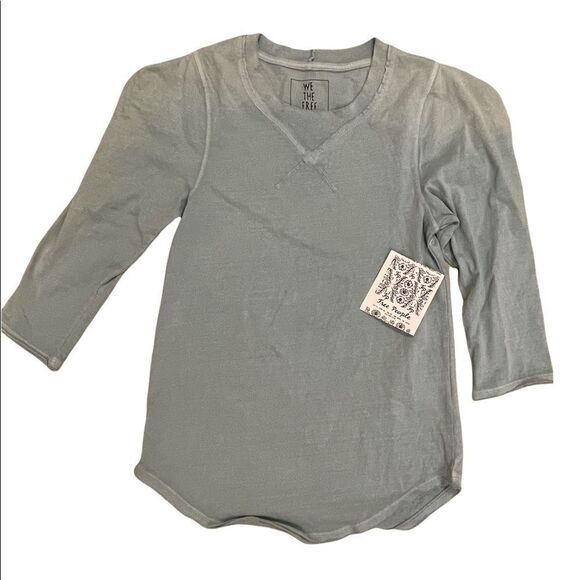 Free People Clover Top in Blue - Size XS - Picture 4 of 5